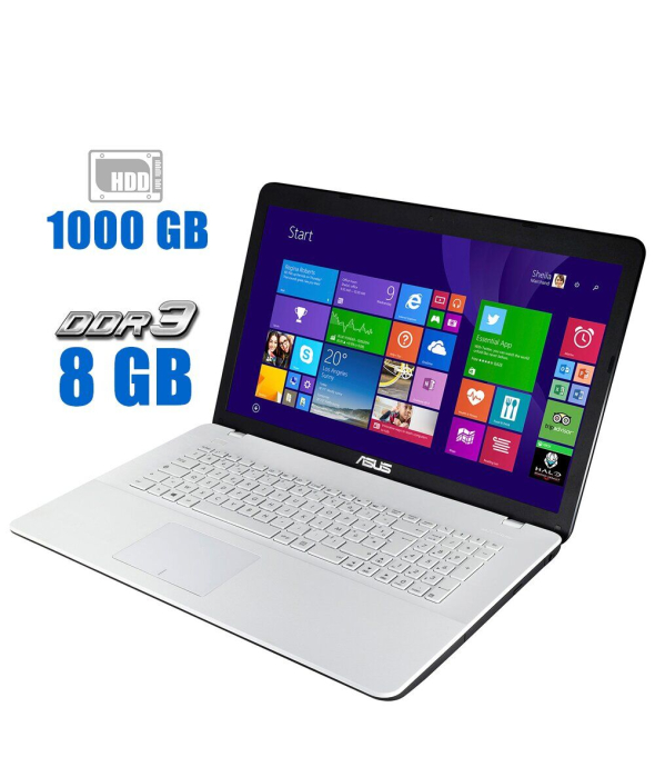 Ноутбук Asus F751L / 17.3&quot; (1600x900) TN / Intel Core i3-4030U (2 (4) ядра по 1.9 GHz) / 8 GB DDR3 / 1000 GB HDD / Intel HD Graphics 4400 / АКБ не держит - 1