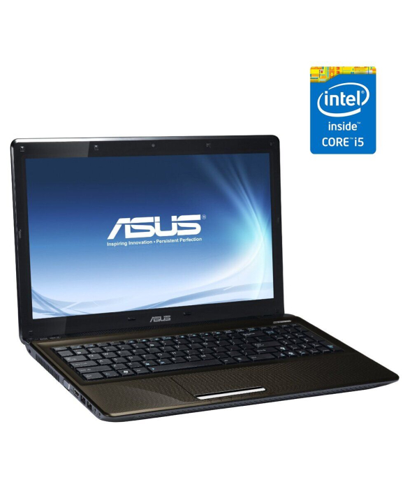 Ноутбук Б-клас Asus X52F / 15.6&quot; (1366x768) TN / Intel Core i5-460M (2 (4) ядра по 2.53 - 2.8 GHz) / 4 GB DDR3 / 120 GB SSD / Intel HD Graphics / WebCam / DVD-ROM / АКБ не тримає - 1