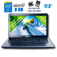 Ноутбук Б-класс Medion Akoya E7216 / 17.3" (1600x900) TN / Intel Core i3-380M (2 (4) ядра по 2.53 GHz) / 8 GB DDR3 / 120 GB SSD + 250 GB HDD / Intel HD Graphics / NoWebCam / New АКБ - 1