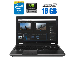 БУ Мобильная рабочая станция HP ZBook 15 G2 / 15.6&quot; (1920x1080) IPS / Intel Core i7-4810MQ (4 (8) ядра по 2.8 - 3.8 GHz) / 16 GB DDR3 / 128 GB SSD + 500 GB HDD / nVidia Quadro K610M, 2 GB GDDR5, 64-bit / WebCam  из Европы в Одессе