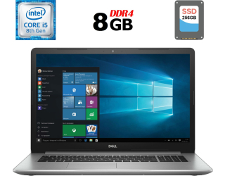 БУ Ноутбук Dell Inspiron 5570 / 15.6&quot; (1920x1080) TN / Intel Core i5-8250U (4 (8) ядра по 1.6 - 3.4 GHz) / 8 GB DDR4 / 256 GB SSD / Intel UHD Graphics 620 / WebCam / USB 3.1 / HDMI / Windows 10 лицензия из Европы в Одессе