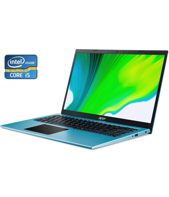 Ультрабук Acer Aspire 5 A515-56 / 15.6&quot; (1920x1080) IPS / Intel Core i5-1135G7 (4 (8) ядра по 2.4 - 4.2 GHz) / 8 GB DDR4 / 1000 GB SSD / Intel Iris X Graphics / WebCam / Win 11 - 1