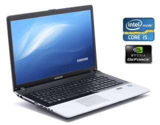 БУ Ігровий ноутбук Samsung NP300E7A-S04PL/ 17.3 &quot; (1366x768) TN / Intel Core i5-4210U (2 (4) ядра по 1.7 - 2.7 GHz) / 8 GB DDR3 / 500 Gb HDD / nVidia GeForce GT 520mx, 1 GB GDDR3, 64-bit / WebCam / Win 10 из Европы в Одесі