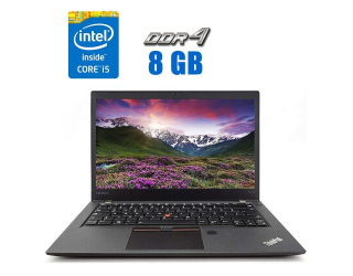 БУ Ультрабук Lenovo ThinkPad T470s / 14 &quot; (1920x1080) IPS / Intel Core i5-6300U (2 (4) ядра 2.4-3.0 GHz) / 8 GB DDR4 / 240 GB SSD / Intel HD Graphics 520 / WebCam / HDMI из Европы