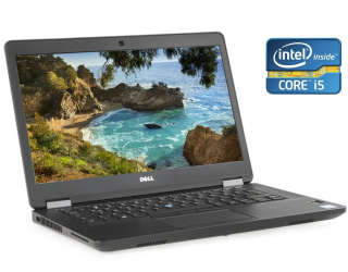 БУ Ультрабук Dell Latitude E5470 / 14 &quot; (1366x768) TN / Intel Core i5-6440HQ (4 ядра по 2.6 - 3.5 GHz) / 8 GB DDR4 / 240 GB SSD / Intel HD Graphics 530 / WebCam / Win 10 Pro из Европы
