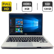 Ультрабук Fujitsu LifeBook S935 / 13.3" (1920x1080) IPS / Intel Core i7-5600U (2 (4) ядра 2.6 - 3.2 GHz) / 8 GB DDR3 / 128 GB SSD / Intel HD Graphics 5500 / WebCam / VGA / АКБ не держит заряд - 1