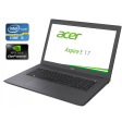 Ігровий ноутбук Acer Aspire E 17 E5-773G-52P3 / 17.3 " (1600x900) TN / Intel Core i5-6200U (2 (4) ядра по 2.3 - 2.8 GHz) / 8 GB DDR3 / 1000 GB HDD / nVidia GeForce 920M, 2 GB DDR3, 64-bit / WebCam / DVD-ROM / Win 10 - 1