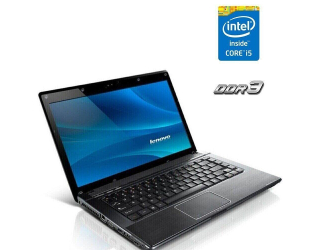 БУ Ноутбук Lenovo G560 / 15.6&quot; (1366x768) TN / Intel Core i5-520M (2 (4) ядра по 2.4 - 2.93 GHz) / 4 GB DDR3 / 128 GB SSD / Intel HD Graphics / WebCam из Европы в Одесі