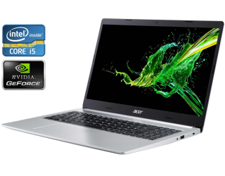 БУ Ігровий ноутбук Acer Aspire A515-52G-56zh / 15.6&quot; (1920x1080) IPS / Intel Core i5 - 8265u (4 (8) ядра по 1.6-3.9 GHz) / 8 GB DDR4 / 512 GB SSD / nVidia GeForce MX130, 2 GB GDDR5, 64-bit / WebCam / Win 11 из Европы в Одесі