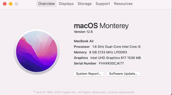 Ультрабук Apple MacBook Air 13 A1932 / 13.3&quot; (2560x1600) IPS / Intel Core i5-8210Y (2 (4) ядра по 1.6 - 3.6 GHz) / 8 GB DDR3 / 128 GB SSD / Intel UHD Graphics 617 / WebCam / Silver - 8