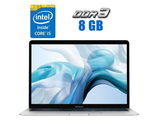 БУ Ультрабук Apple MacBook Air 13 A1932 / 13.3&quot; (2560x1600) IPS / Intel Core i5-8210Y (2 (4) ядра по 1.6 - 3.6 GHz) / 8 GB DDR3 / 128 GB SSD / Intel UHD Graphics 617 / WebCam / Silver из Европы в Одессе