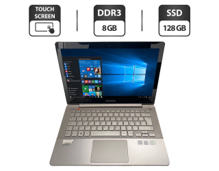 БУ Ноутбук Б-класс Samsung NP740U3E / 13.3&quot; (1920x1080) TN Touch / Intel Core i5-3337U (2 (4) ядра по 1.8 - 2.7 GHz) / 8 GB DDR3 / 128 GB SSD / Intel HD Graphics 4000 / WebCam / HDMI из Европы в Одесі