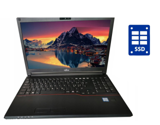 БУ Ноутбук Б-класс Fujitsu LifeBook E556 / 15.6&quot; (1920x1080) IPS / Intel Core i3-6100U (2 (4) ядра по 2.3 GHz) / 8 GB DDR4 / 240 GB SSD / Intel HD Graphics 520 / WebCam / Win 10 Pro из Европы в Одессе