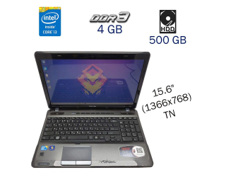 БУ Ноутбук Toshiba Satellite A665-S5170 / 15.6&quot; (1366x768) TN / Intel Core i3-380M (2 (4) ядра по 2.53 GHz) / 4 GB DDR3 / 500 GB HDD / WebCam / DVD-ROM из Европы в Одессе