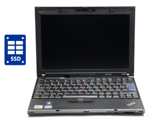 БУ Нетбук Б-класс Lenovo ThinkPad x200s / 12.5&quot; (1280x800) TN / Intel Core 2 Solo ULV SU3500 (1 ядро по 1.4 GHz) / 4 GB DDR3 / 180 GB SSD / Intel GMA 4500MHD / WebCam из Европы в Одессе
