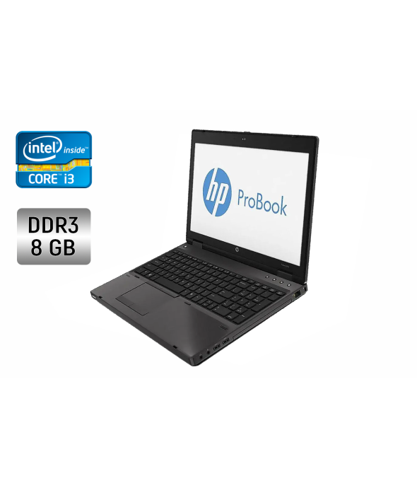 Ноутбук HP ProBook 6570b / 15.6&quot; (1366x768) TN / Intel Core i3-2370M (2 (4) ядра по 2.4 GHz) / 8 GB DDR3 / 128 GB SSD / Intel HD Graphics 3000 / DVD-RW / WebCam - 1