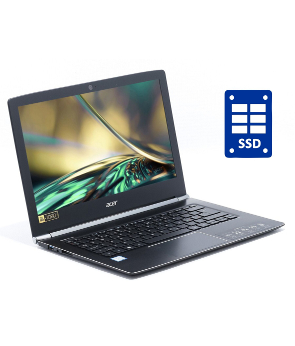 Нетбук Acer Aspire S 13 S5-371-36YU / 13.3&quot; (1920x1080) IPS / Intel Core i3-6100U (2 (4) ядра по 2.3 GHz) / 4 GB DDR3 / 128 GB SSD / Intel HD Graphics 520 / WebCam / Win 10 Home - 1