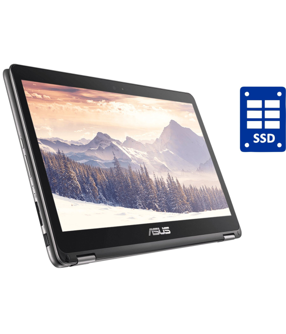 Нетбук-трансформер Asus ZenBook Flip UX360CA / 13.3&quot; (1920x1080) IPS Touch / Intel Core m3-6Y30 (2 (4) ядра по 0.9 - 2.2 GHz) / 8 GB DDR3 / 256 GB SSD / Intel HD Graphics 515 / WebCam / Win 10 Home - 1