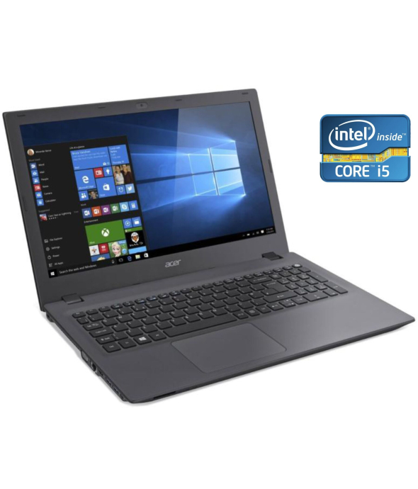 Ноутбук Acer Aspire F5-571T-569T / 15.6&quot; (1366x768) TN / Intel Core i5-4210U (2 (4) ядра по 1.7 - 2.7 GHz) / 8 GB DDR3 / 256 GB SSD / Intel HD Graphics 4400 / WebCam / DVD-ROM / Win 10 Home - 1