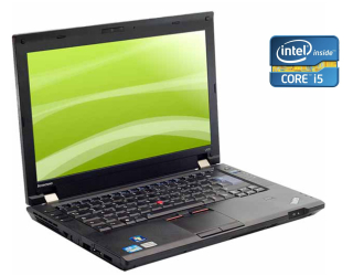 БУ Ноутбук А-класс Lenovo ThinkPad L420 / 14&quot; (1366x768) TN / Intel Core i5-2410M (2 (4) ядра по 2.3 - 2.9 GHz) / 4 GB DDR3 / 160 GB SSD / Intel HD Graphics 3000 / WebCam / DVD-RW из Европы в Одессе
