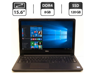 БУ Ноутбук Б-класс Dell Inspiron 15 3567 / 15.6&quot; (1366x768) TN / Intel Core i3-7020U (2 (4) ядра по 2.3 GHz) / 8 GB DDR4 / 120 GB SSD / Intel HD Graphics 520 / WebCam / DVD-ROM / HDMI из Европы в Одессе