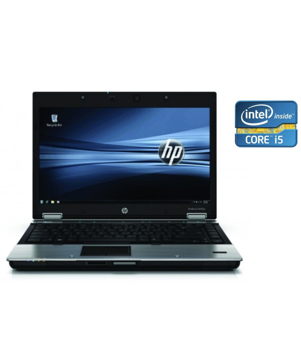 Ноутбук A-класс HP EliteBook 8440p / 14&quot; (1366x768) TN / Intel Core i5-560M (2 (4) ядра по 2.66 - 3.2 GHz) / 4 GB DDR3 / 120 GB SSD / Intel HD Graphics 1000 / WebCam / DVD-RW - 1