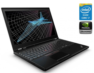 БУ Мобильная рабочая станция Lenovo ThinkPad P50s / 15.6&quot; (1920x1080) IPS / Intel Core i7-6500U (2 (4) ядра по 2.5 - 3.1 GHz) / 32 GB DDR3 / 512 GB SSD / nVidia Quadro M500M, 2 GB DDR3, 64-bit / WebCam / Win 10 Pro из Европы в Одессе
