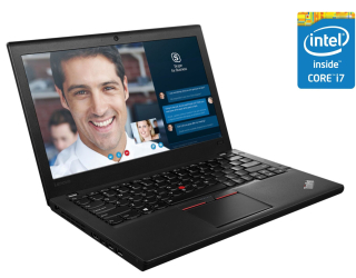 БУ Нетбук Lenovo ThinkPad X260 / 12.5&quot; (1920x1080) IPS / Intel Core i7-6600U (2 (4) ядра по 2.6 - 3.4 GHz) / 8 GB DDR4 / 256 GB SSD / Intel HD Graphics 520 / WebCam / Win 10 Pro из Европы в Одессе