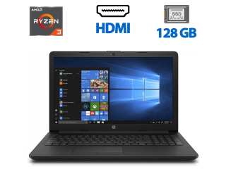 БУ Ноутбук Б-класс HP 15-DB0066WM / 15.6&quot; (1366x768) TN / AMD Ryzen 3 2200U (2 (4) ядра по 2.5 - 3.4 GHz) / 4 GB DDR4 / 128 GB SSD / AMD Radeon Vega 3 Graphics / WebCam / HDMI из Европы в Одессе