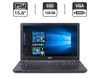 БУ Ноутбук Б-класс Acer Extensa 2510 / 15.6&quot; (1366x768) TN / Intel Core i3-4005U (2 (4) ядра по 1.7 GHz) / 4 GB DDR3 / 128 GB SSD / Intel HD Graphics 4400 / WebCam / VGA из Европы в Одессе