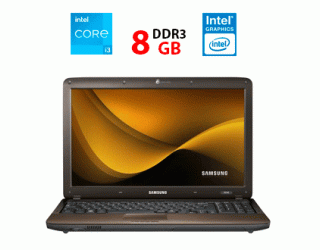 БУ Ноутбук Samsung R540 / 15.6&quot; (1366x768) TN / Intel Core i3-380M (2 (4) ядра по 2.53 GHz) / 8 GB DDR3 / 256 GB SSD / Intel HD Graphics из Европы в Одесі