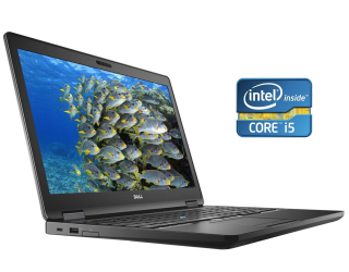 БУ Ноутбук Dell Latitude 5580 / 15.6&quot; (1366x768) TN / Intel Core i5-7440HQ (4 ядра по 2.8 - 3.8 GHz) / 8 GB DDR4 / 240 GB SSD / Intel HD Graphics 630 / WebCam / Win 10 Pro из Европы в Одесі