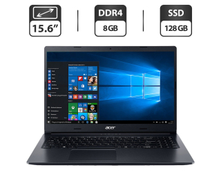 БУ Ноутбук Б-класс Acer Aspire 3 A315 / 15.6&quot; (1366x768) TN / Intel Core i5-8250U (4 (8) ядра по 1.6 - 3.4 GHz) / 8 GB DDR4 / 128 GB SSD / Intel UHD Graphics 620 / WebCam / HDMI из Европы в Одессе
