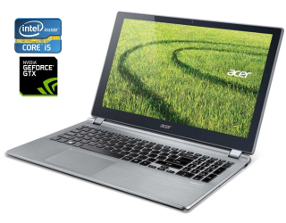 БУ Игровой ноутбук Acer Aspire V5 573PG / 15.6&quot; (1366x768) TN Touch / Intel Core i5-4210U (2 (4) ядра по 1.7 - 2.7 GHz) / 8 GB DDR3 / 128 GB SSD / nVidia GeForce GTX 850M, 4 GB DDR3, 128-bit / WebCam / Win 10 Home из Европы в Одессе