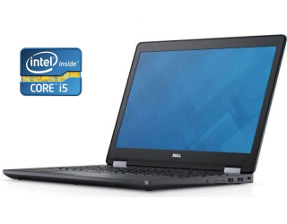 БУ Ноутбук Dell Latitude E5570 / 15.6&quot; (1920x1080) IPS / Intel Core i5-6300U (2 (4) ядра по 2.4 - 3.0 GHz) / 8 GB DDR4 / 256 GB SSD / Intel HD Graphics 520 / Win 10 Pro из Европы в Одессе