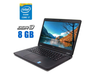 БУ Ноутбук Dell Latitude E5450 / 14&quot; (1366x768) TN / Intel Core i7-5600U (2 (4) ядра по 2.6 - 3.2 GHz) / 8 GB DDR3 / 256 GB SSD / Intel HD Graphics 5500 / WebCam  из Европы в Одессе