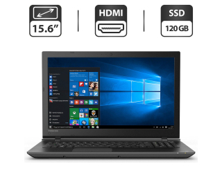 БУ Ноутбук Б-класс Toshiba Satelilte C55 / 15.6&quot; (1366x768) TN / Intel Core i3-4005U (2 (4) ядра по 1.7 GHz) / 4 GB DDR3 / 120 GB SSD / Intel HD Graphics 4400 / WebCam / HDMI из Европы в Одессе