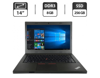 БУ Ноутбук Б-класс Lenovo ThinkPad L470 / 14&quot; (1366x768) TN / Intel Celeron 3955U (2 ядра по 2.0 GHz) / 8 GB DDR3 / 256 GB SSD / Intel HD Graphics 510 / WebCam / HDMI из Европы в Одесі