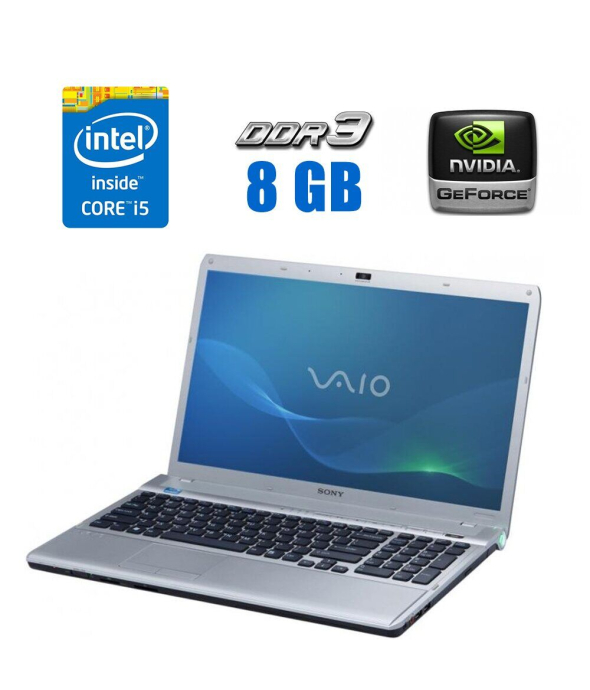 Ноутбук Sony Vaio VPCF11M1E / 15.6'' (1920x1080) TN / Intel Core i5-520M (2 (4) ядра по 2.4 - 2.93 GHz) / 8 GB DDR3 / 128 GB SSD / nVidia GeForce GT 310M, 1 GB DDR3, 128-bit - 1