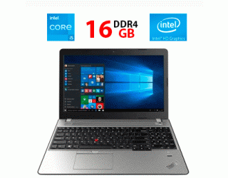 БУ Ноутбук Lenovo ThinkPad E570 / 15.6&quot; (1366x768) TN / Intel Core i5-7200U (2 (4) ядра по 2.5 - 3.1 GHz) / 16 GB DDR4 / 128 GB SSD / Intel HD Graphics 620 из Европы