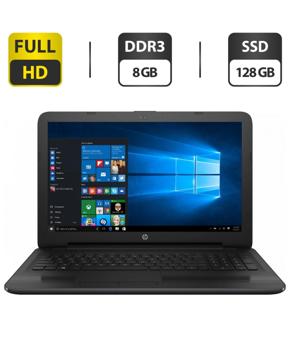 Ноутбук Б-класс HP 250 G5 / 15.6&quot; (1920x1080) TN / Intel Core i3-5005U (2 (4) ядра по 2.0 GHz) / 8 GB DDR3 / 128 GB SSD / Intel HD Graphics 520 / WebCam / DVD-ROM / VGA - 1