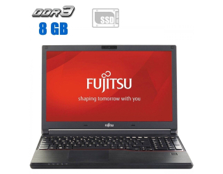БУ Ноутбук Fujitsu Lifebook E554 / 15.6&quot; (1366x768) TN / Intel Core i3-4100M (2 (4) ядра по 2.5 GHz) / 8 GB DDR3 / 480 GB SSD / Intel HD Graphics 4600  из Европы в Одессе