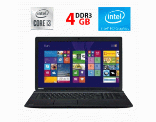 БУ Ноутбук Toshiba Satellite Pro C660 / 15.6&quot; (1366x768) TN / Intel Core i3-380M (2 (4) ядра по 2.53 GHz) / 4 GB DDR3 / 500 GB HDD / Intel HD Graphics 1000 / WebCam из Европы