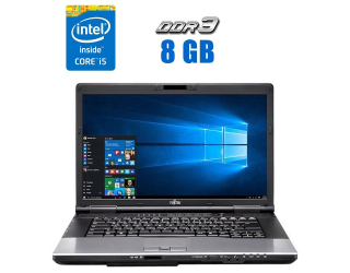 БУ Ноутбук Fujitsu LifeBook E752 / 15.6&quot; (1600x900) TN / Intel Core i5-3210M (2 (4) ядра по 2.5 - 3.1 GHz) / 8 GB DDR3 / 120 GB SSD / Intel HD Graphics 4000 / WebCam из Европы в Одесі