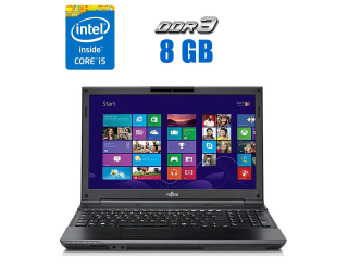 БУ Ноутбук Fujitsu LifeBook AH532 / 15.6&quot; (1366x768) TN / Intel Core i5-3210M (2 (4) ядра по 2.5 - 3.1 GHz) / 8 GB DDR3 / 120 GB SSD / Intel HD Graphics 4000 / WebCam  из Европы в Одесі