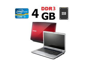 БУ Ноутбук Samsung E372 / 17.3&quot; (1600x900) TN / Intel Core i3-370M (2 (4) ядра по 2.4 GHz) / 4 GB DDR3 / 128 GB SSD / Intel HD Graphics / WebCam из Европы в Одесі
