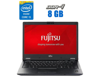 БУ Ноутбук Fujitsu LifeBook E549 / 14&quot; (1920x1080) IPS / Intel Core i5-8265U (4 (8) ядра по 1.6 - 3.9 GHz) / 8 GB DDR4 / 240 GB SSD / Intel UHD Graphics / WebCam  из Европы в Одесі