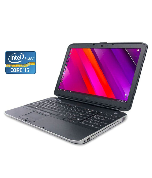 Ноутбук А-класс Dell Latitude E5530 / 15.6&quot; (1366x768) TN / Intel Core i5-3210M (2 (4) ядра по 2.5 - 3.1 GHz) / 8 GB DDR3 / 128 GB SSD / Intel HD Graphics 4000 / WebCam / DVD-RW - 1