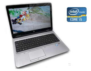 БУ Ноутбук А-класс HP ProBook 650 G2 / 15.6&quot; (1920x1080) TN / Intel Core i5-6200U (2 (4) ядра по 2.3 - 2.8 GHz) / 4 GB DDR4 / 128 GB SSD / Intel HD Graphics 520 / WebCam / DVD-RW / Win10 Pro из Европы в Одессе