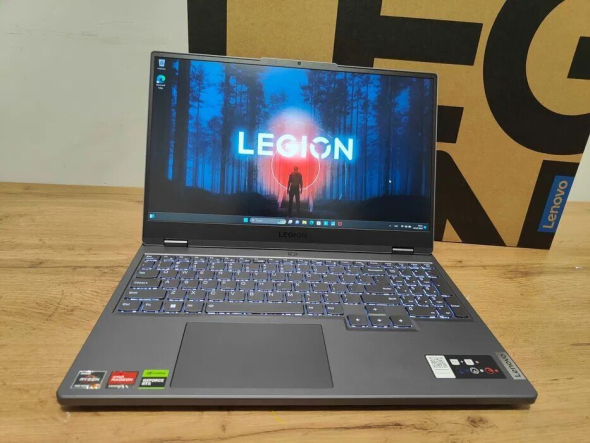 Новый игровой ноутбук Lenovo Legion 5 / 16&quot; (2560x1600) IPS / AMD Ryzen 7 7735HS (8 (16) ядер по 3.2 - 4.75 GHz) / 16 GB DDR4 / 512 GB SSD / nVidia GeForce RTX 4060, 8 GB GDDR6, 128-bit / WebCam - 7